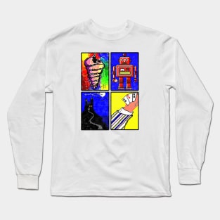 Nineties Windows Solitaire Long Sleeve T-Shirt